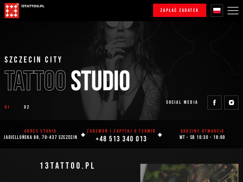 Studio Tatuażu Tomasz Rybak 13tattoo.pl